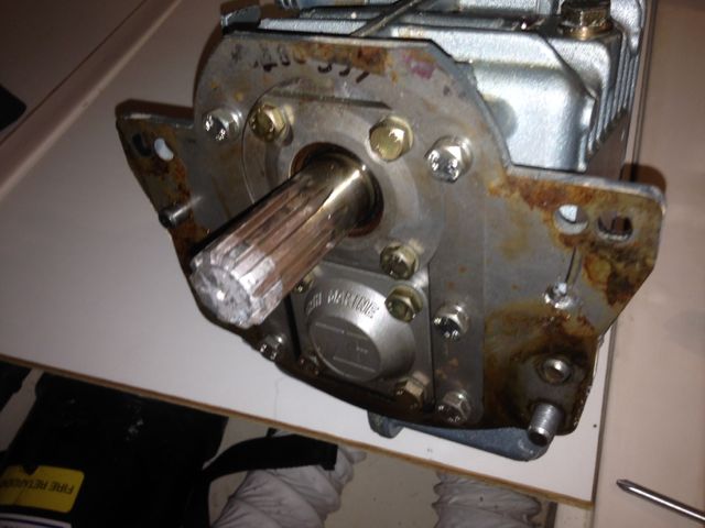 Transmission removed